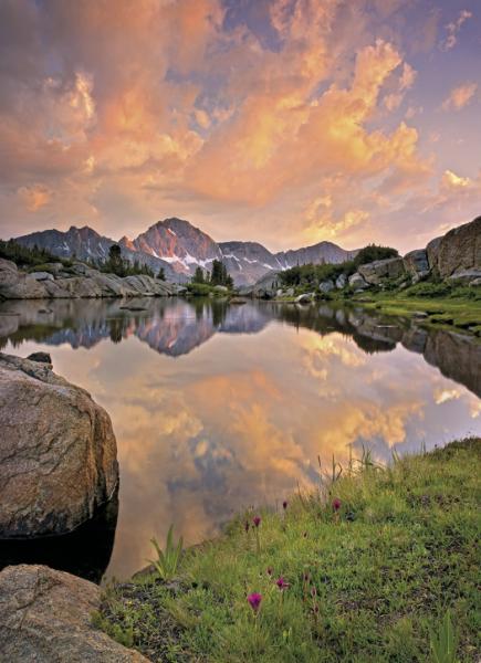Fototapete 184 x 254 cm - 4-734 Alpenglühen – versandkostenfrei in D*
